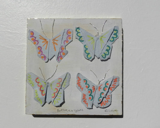 Painted Butterfly Art |  6x6”